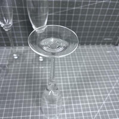 4 Crystal Long Stem Wine Glasses