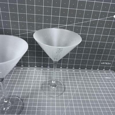 3 Martini Glasses: Abundance, Happiness and Inspiration. 