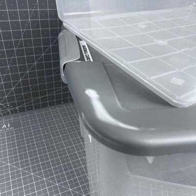 2 Clear Tubs 