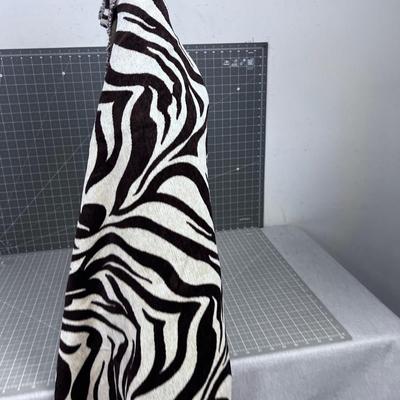 Bolt of Brown Stripped Zebra FABRIC. 