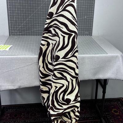 Bolt of Brown Stripped Zebra FABRIC. 