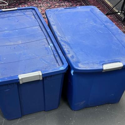Extra LARGE Blue Storage Tubs Blue