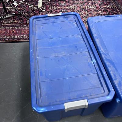 Extra LARGE Blue Storage Tubs Blue