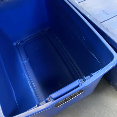 Extra LARGE Blue Storage Tubs Blue