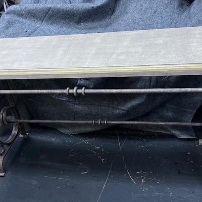 ENTRY Table, Wrought Iron with Painted Wood Top
