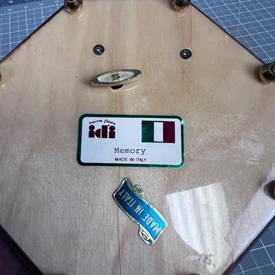 Italian Music Box with Walnut Burl Inlay
