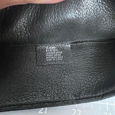 Ladies Heeled Black Leather Boots