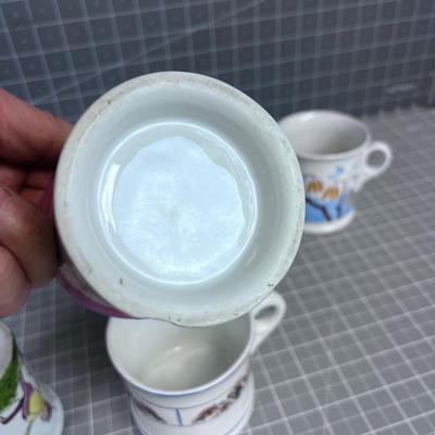 Antique Coffee Cups or Shaving Mug Collection, INTERESTING! 