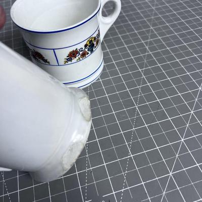 Antique Coffee Cups or Shaving Mug Collection, INTERESTING! 