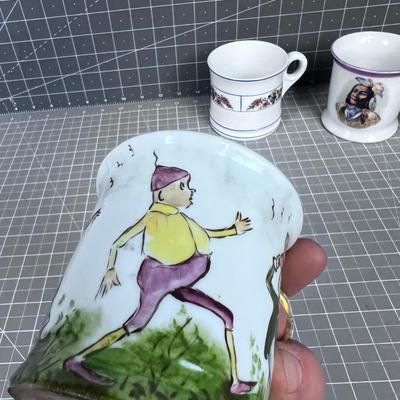 Antique Coffee Cups or Shaving Mug Collection, INTERESTING! 