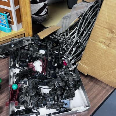 Bunch of "O" Scale Train Track, Trains, Parts Accessories - 2 BOXES 