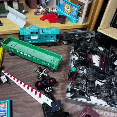 Bunch of "O" Scale Train Track, Trains, Parts Accessories - 2 BOXES 