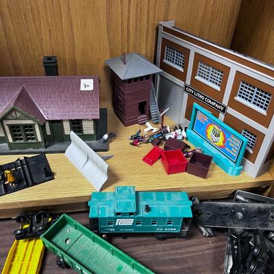 Bunch of "O" Scale Train Track, Trains, Parts Accessories - 2 BOXES 