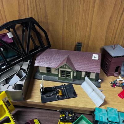 Bunch of "O" Scale Train Track, Trains, Parts Accessories - 2 BOXES 