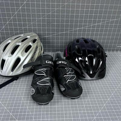 Bike Helmets and Shoes 
