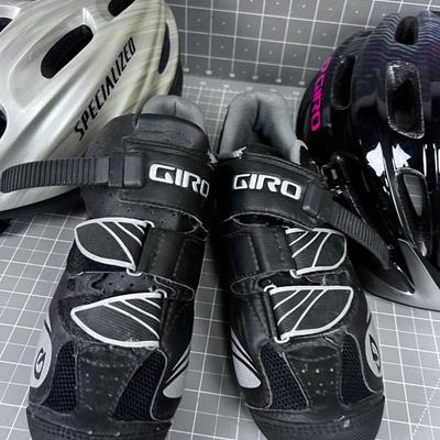 Bike Helmets and Shoes 