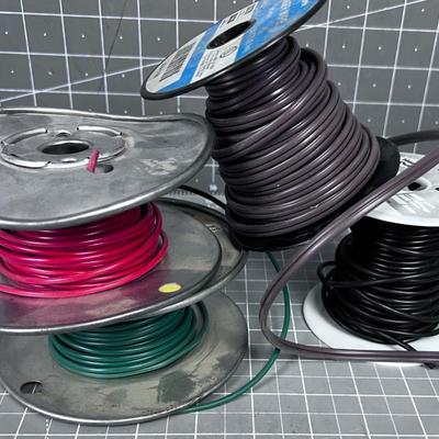 4 Partial Spools of Wire 