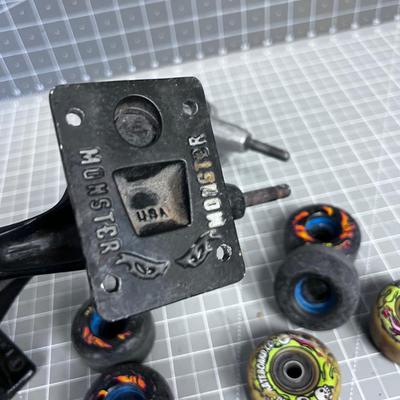 Skateboard Trucks and Wheels 