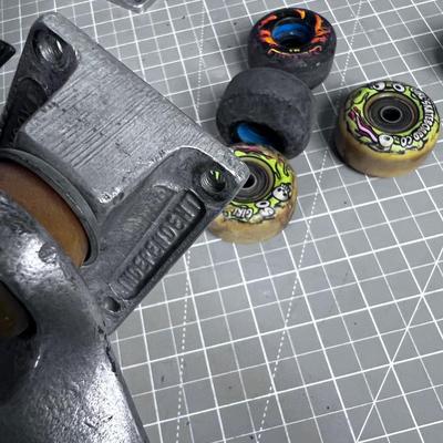 Skateboard Trucks and Wheels 