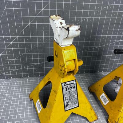3 Ton Jack Stands YELLOW 
