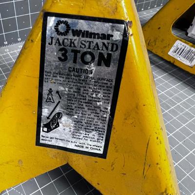 3 Ton Jack Stands YELLOW 
