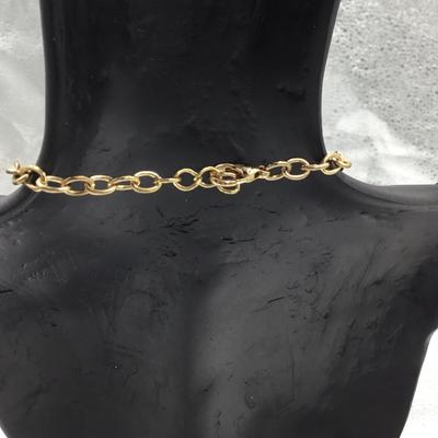 Gold tone mint rhinestones statement necklace