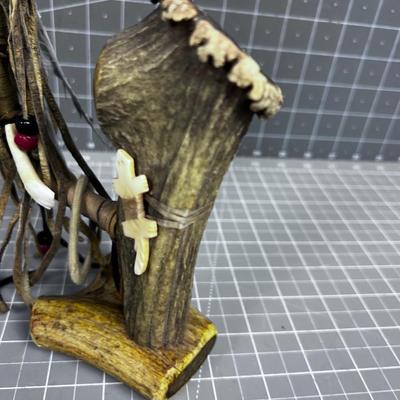 NATIVE PEACE PIPE, Hand Crafted 
