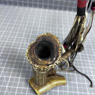 NATIVE PEACE PIPE, Hand Crafted 