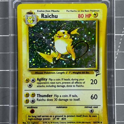Pokémon RAICHU In Protector Sleeve 
