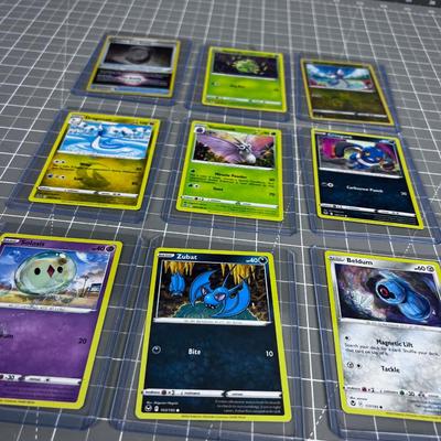 Pokémon (9) Cards, In Protector Sleeve 