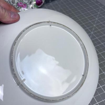 Antique Porcelain Plates (4) All Different Patterns