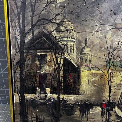 Oil Painting, Titled PARIS by Artist Georges Behzeikis