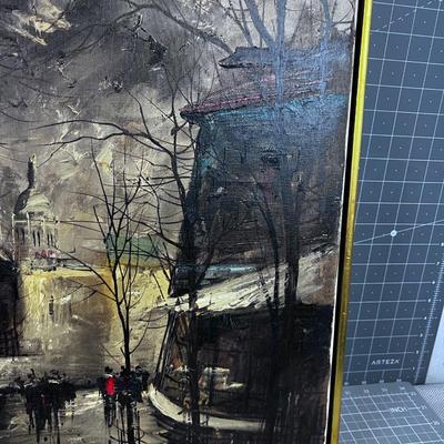 Oil Painting, Titled PARIS by Artist Georges Behzeikis