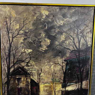 Oil Painting, Titled PARIS by Artist Georges Behzeikis