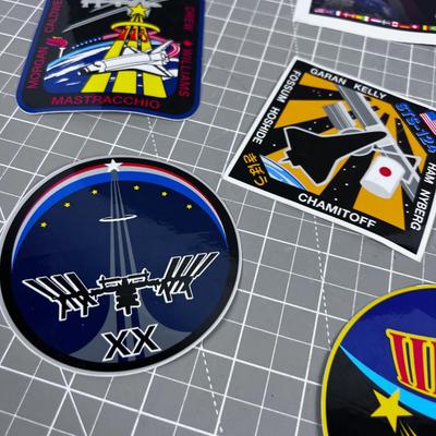 NASA Stickers Space Shuttle and Rocket Launches 