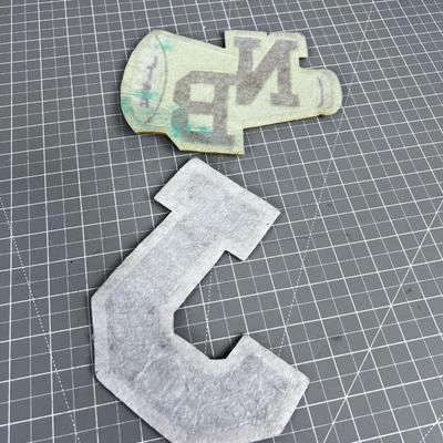 2 VINTAGE Letterman Jackets APPLIQUES 