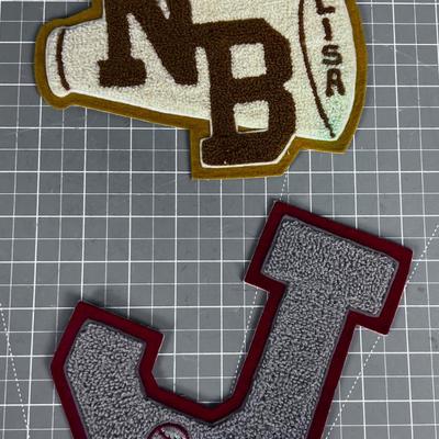 2 VINTAGE Letterman Jackets APPLIQUES 