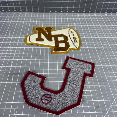 2 VINTAGE Letterman Jackets APPLIQUES 