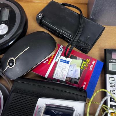 Office Drawer Clean Out; Pen Set, Recorder, CD Player