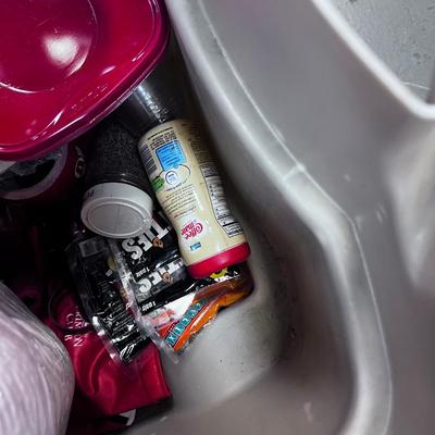 U of U Tail Gate Party-In-A-Box: Cups, Napkins, Cutlery, Chair, Garbage Etc.