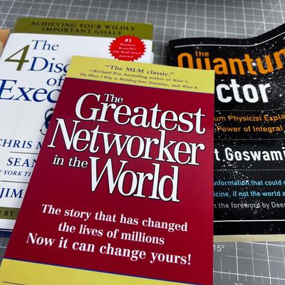 Lots of Self Help BOOKS Some Novels and a little Business and medical too.
