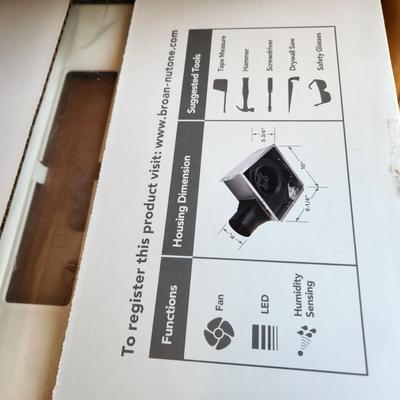 Broan 80 CFM Ventilation Fan new in box