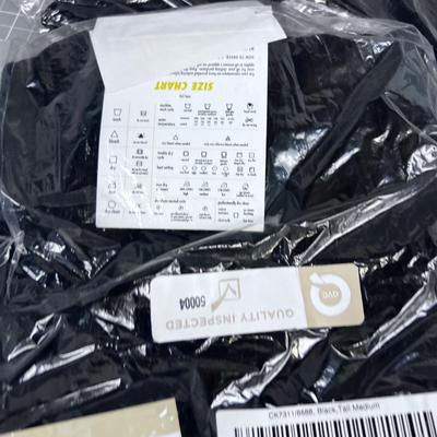 5 Pair of CITY Knits NEW Nylon Black Pants 
