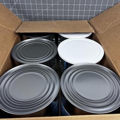 (6) No. 10 Cans of Food Storage: White Bean, Macaroni and Potatoes