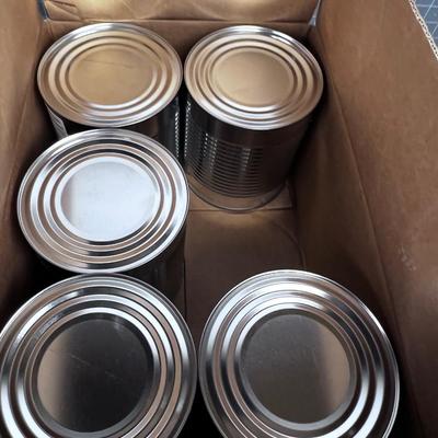 (6) No. 10 Cans of Food Storage: White Wheat 
