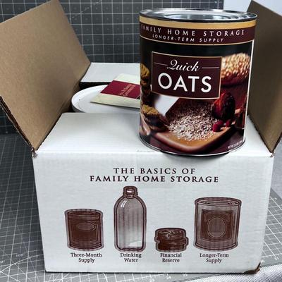(6) No. 10 Cans of Food Storage: Quick Oats 