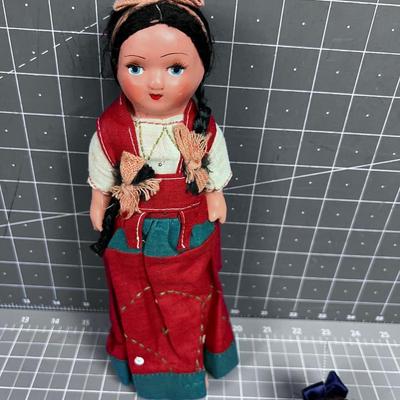 Last Doll Lot: Smaller Doll Stuff, Hand Crafted, Story Book, Native, Nancy Ann Etc. 