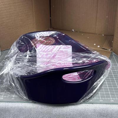 Rachel Ray 2 Quart Purple Roasting Pan Ceramic NICE NEW 