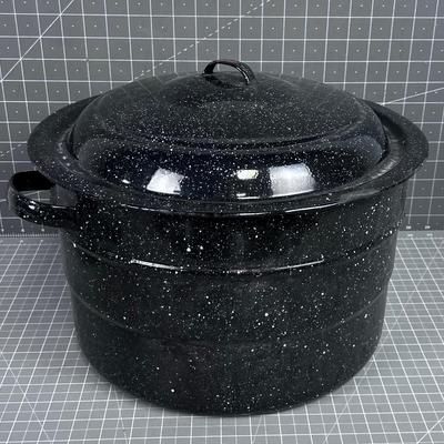 Black Enamel Canning Pot 