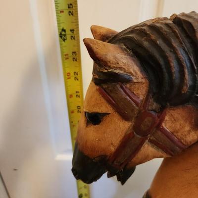 Nijhof Nostalgia Pull Toy Horse on Wheels Made in Holland